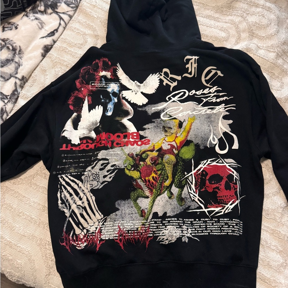 Black Graphic Hoodie by Civil Regime